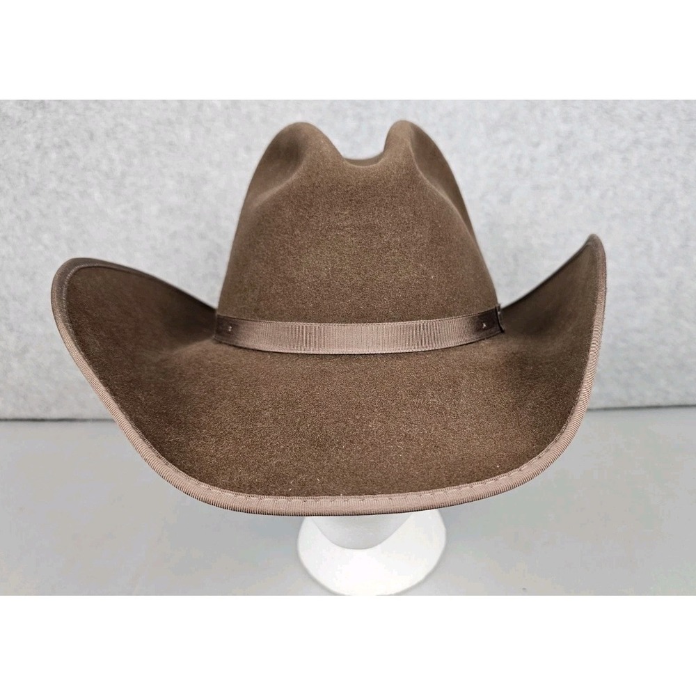 Bailey Cowboy Hat Frontier Collection Size 7 3/8 Wool Cattleman Crown USA Made